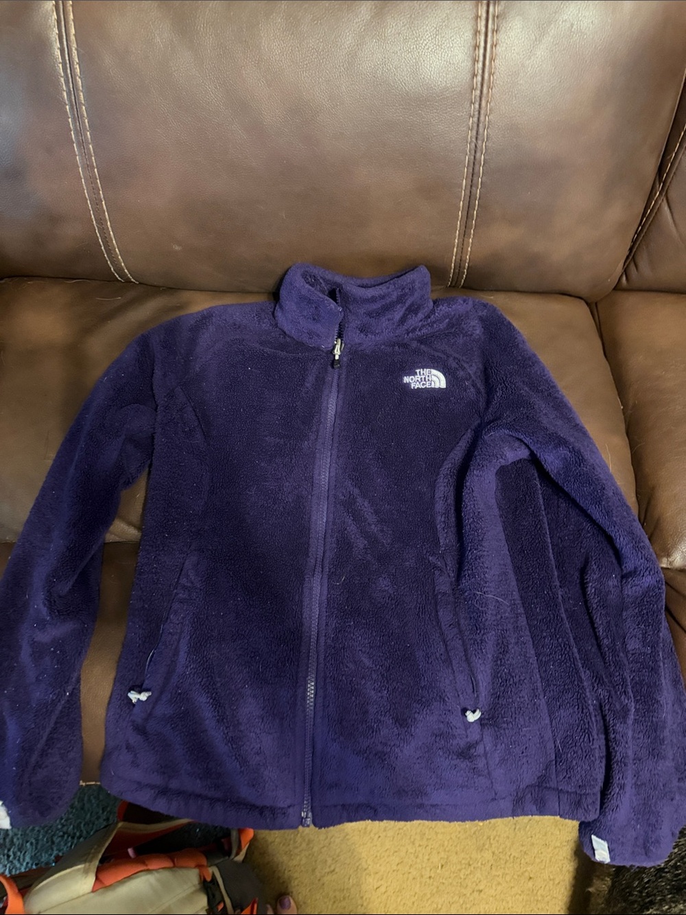 The North Face Women's Plush Full-Zip Jacket in Deep Purple